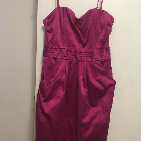 h&m fuchsia dress